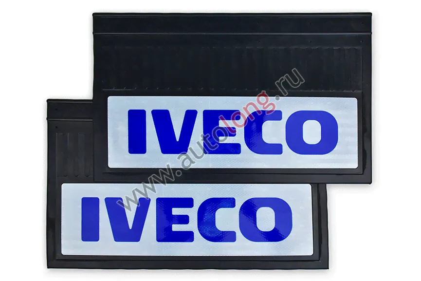 Брызговики задние светоотражающие (резина) IVECO (СИНИЕ) комплект-1