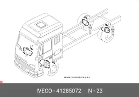 41285072, Камера тормозная с энергоаккумулятором правая| KNORR|\ IVECO EuroCargo 180E25 Tector-0