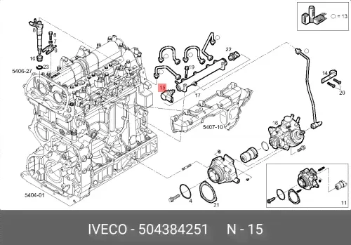 504384251 IVECO Регулятор давления топлива Duc (250), PSA Boxer 3, Jumper 3, Iveco Daily 3.0 (на рампе)