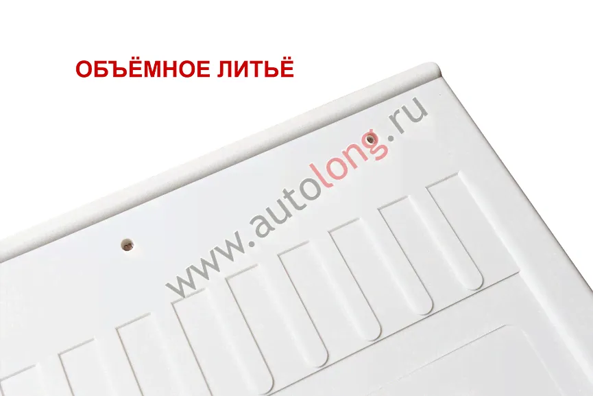 Брызговики (белая резина) задние IVECO 520*250 (с синей надписью)-0