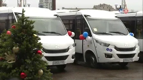 Репортаж вручение Автобусов Неман 10 ед городу Новороссийску 03 12 2019