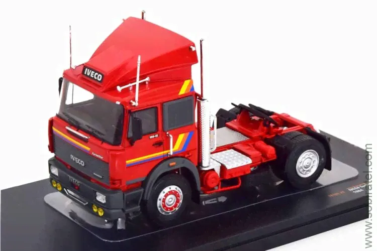 седельный тягач №162 Iveco Turbostar 190-42 Special 1984 красный (iXO 1:43)-0