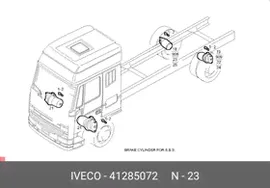 41285072, Камера тормозная с энергоаккумулятором правая| KNORR|\ IVECO EuroCargo 180E25 Tector